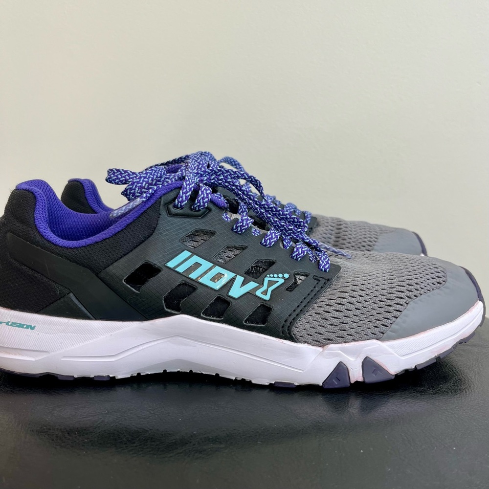 Inov l-8 All  Train 215 Running Shoes Grey Black Purple Men’s 9.5, Women’s 11 - Picture 5 of 8